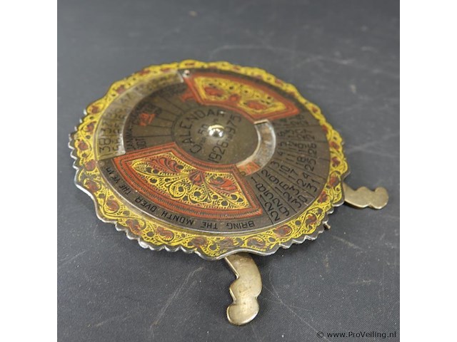 Messing eeuwigdurende kalender - afbeelding 5 van  5