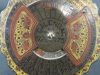 Messing eeuwigdurende kalender - afbeelding 2 van  5