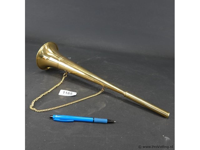 Messing hoorn - afbeelding 1 van  5