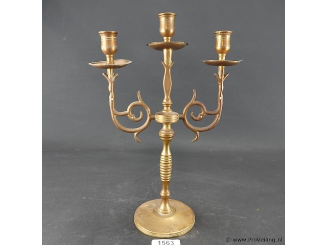 Messing kandelaber - afbeelding 1 van  5