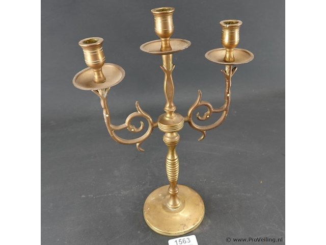 Messing kandelaber - afbeelding 2 van  5
