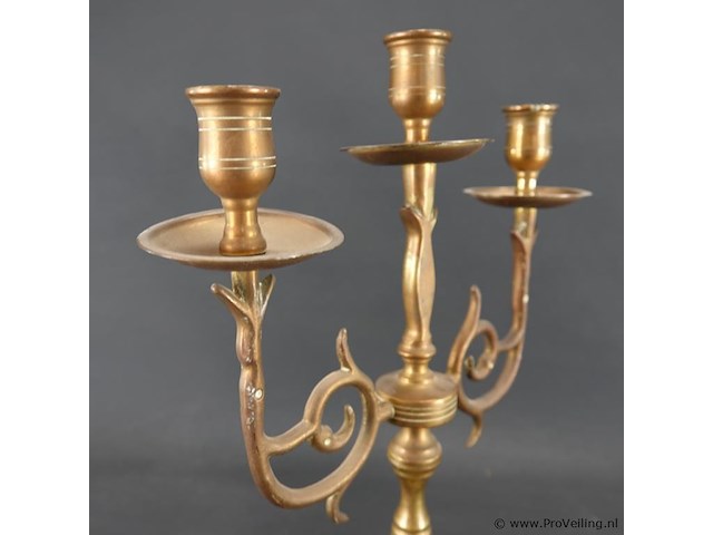 Messing kandelaber - afbeelding 3 van  5