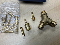 Messing luchtkoppeling - afbeelding 1 van  3