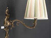 Messing of bronzen wandlamp of tafellamp in art nouveau- of jugendstil-stijl - afbeelding 1 van  5