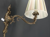 Messing of bronzen wandlamp of tafellamp in art nouveau- of jugendstil-stijl - afbeelding 3 van  5