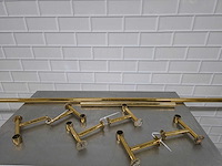 Messing voetensteunset ten behoeve van een bar - afbeelding 2 van  5