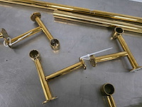 Messing voetensteunset ten behoeve van een bar - afbeelding 5 van  5