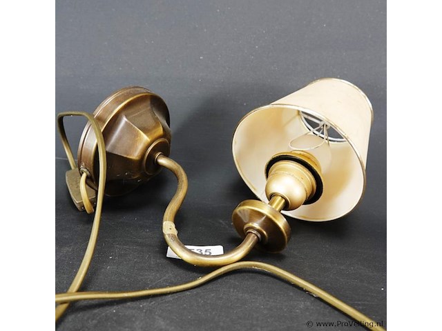 Messing wandlamp - afbeelding 3 van  5