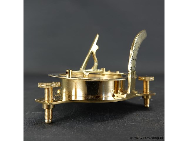 Messing zonnewijzer kompas - afbeelding 4 van  5