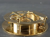 Messing zonnewijzerkompas/nautisch instrument - afbeelding 4 van  5