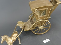 Messing/brons paard voor een koets (hansom cab) - afbeelding 3 van  5