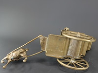 Messing/brons paard voor een koets (hansom cab) - afbeelding 5 van  5