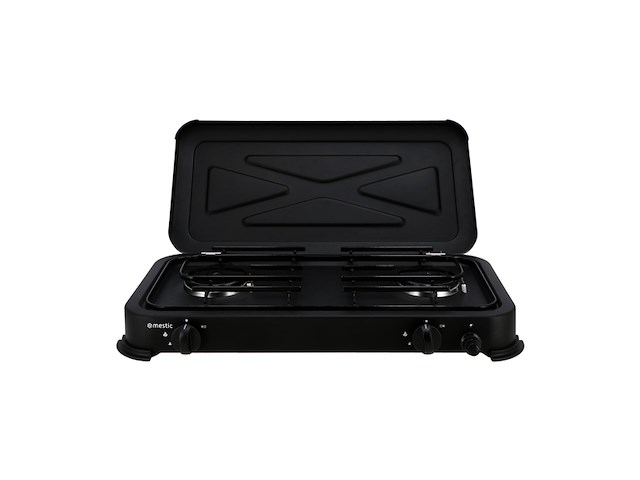 Mestic kooktoestel camping mgc200 zwart metaal 2pits - afbeelding 1 van  4