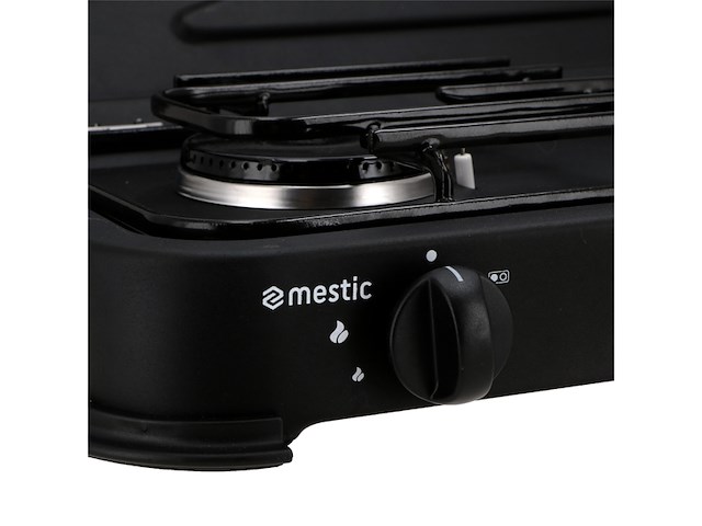 Mestic kooktoestel camping mgc200 zwart metaal 2pits - afbeelding 2 van  4