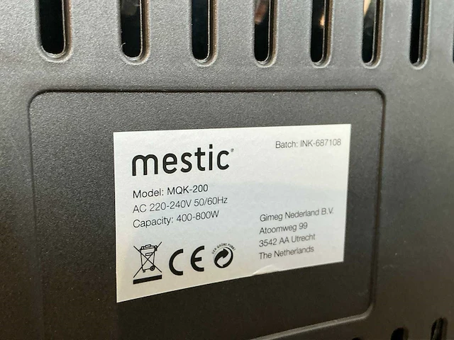 Mestic mqk-200 elektroheater - afbeelding 3 van  3