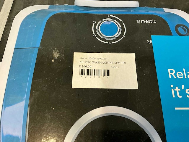 Mestic mw-100 camping wasmachine - afbeelding 3 van  3