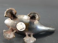 Met diverse metalen vervaardigde schildpad - afbeelding 5 van  5