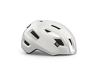 Met e-mob urban fietshelm glanzend wit maat 52-56cm - afbeelding 1 van  4