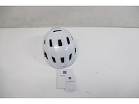 Met e-mob urban fietshelm glanzend wit maat 52-56cm - afbeelding 4 van  4