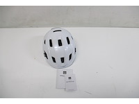Met emob urban fietshelm glanzend wit 52-56cm - afbeelding 4 van  4