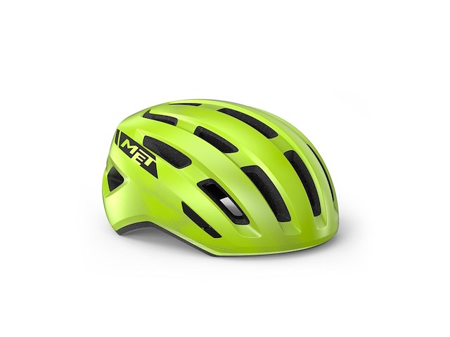 Met miles mips fietshelm s/m (52-58cm) fluor yellow glossy - afbeelding 1 van  1