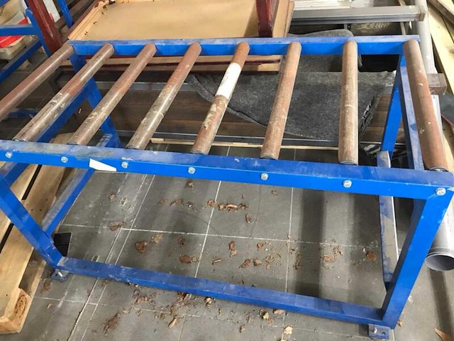 Met stalen rollen rollenbaan, blauw - afbeelding 3 van  6