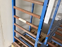 Met stalen rollen rollenbaan, blauw - afbeelding 4 van  6