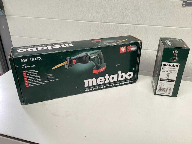 Metabo - reciprozaag en werklamp - - afbeelding 4 van  6