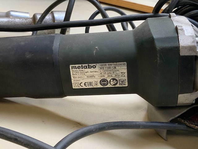 Metabo - wq 1100-125 - various garage inventory (2x) - afbeelding 3 van  4