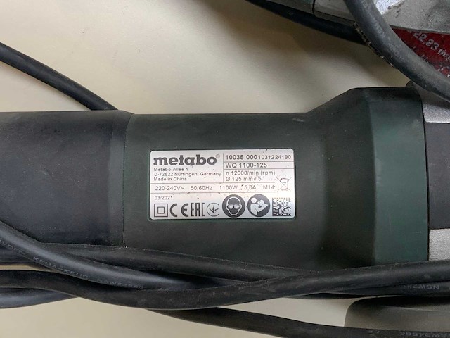Metabo - wq 1100-125 - various garage inventory (2x) - afbeelding 4 van  4
