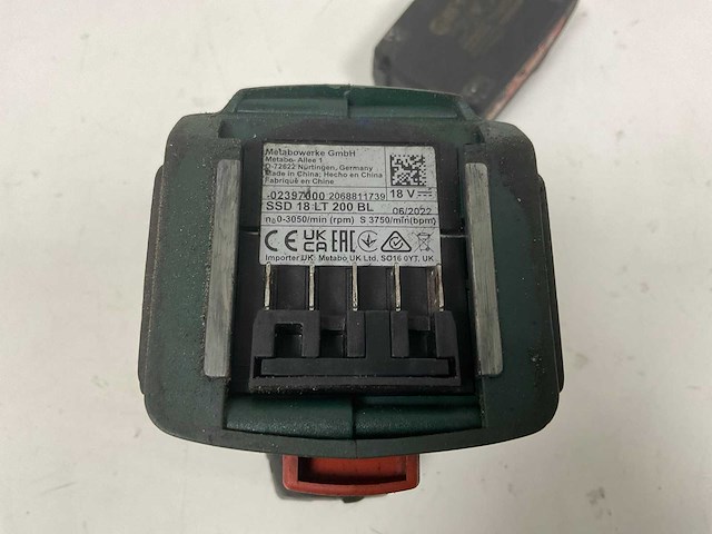 Metabo 18v combokit; klopboormachine & slagmoersleutel - afbeelding 12 van  12