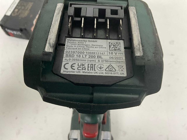 Metabo 18v combokit; klopboormachine & slagmoersleutel - afbeelding 3 van  12