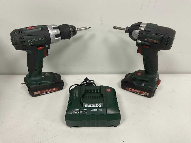 Metabo 18v combokit; klopboormachine & slagmoersleutel - afbeelding 1 van  12