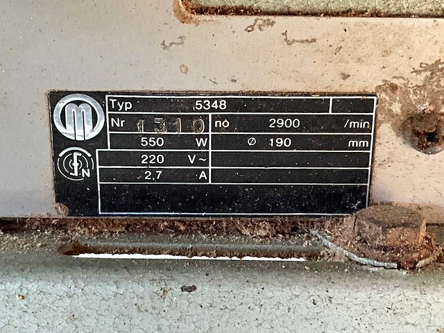 Metabo 5348 tafelcirkelzaagmachine - afbeelding 5 van  5