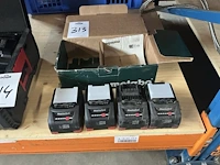 Metabo 5,5 ah 18v accu (4x) - afbeelding 2 van  5