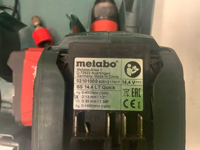 Metabo accu boormachine bs lt quick 14,4 v - afbeelding 4 van  7