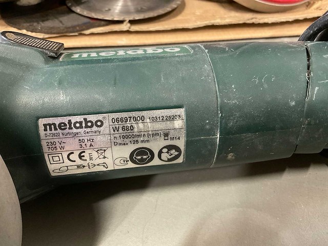 Metabo, aeg w680 decoupeerzaag en haakse slijper - afbeelding 5 van  6