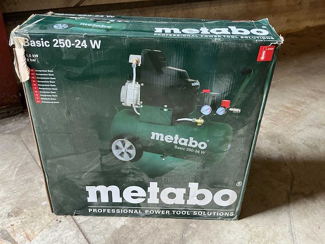 Metabo basic 250-24 w compressor - afbeelding 6 van  6