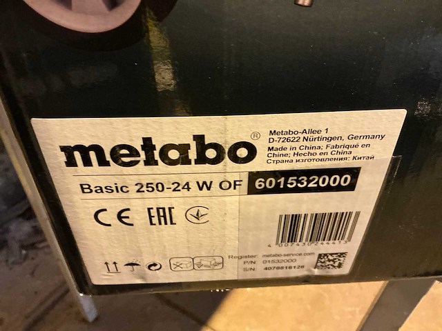 Metabo basic 250-24 w-of luchtcompressor - afbeelding 2 van  4