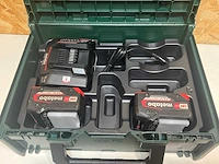 Metabo basis set 2x5.2ah accu met lader in koffer - afbeelding 5 van  6