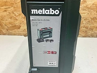 Metabo basis set 2x5.2ah accu met lader in koffer - afbeelding 2 van  6