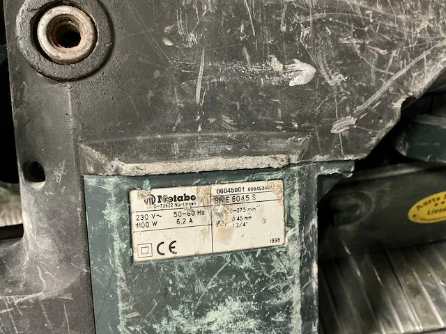 Metabo bh e 6045 s boorhamer met koffer - afbeelding 2 van  3