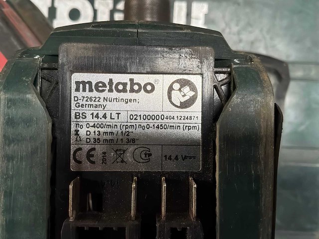 Metabo bs 14.4 lt boormachine - afbeelding 7 van  7