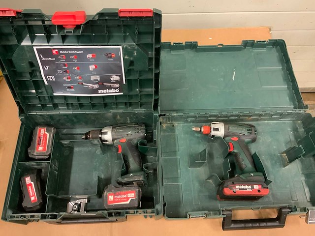 Metabo bs 14,4 lt en bs 18 lt quick boormachine (2x) - afbeelding 1 van  8