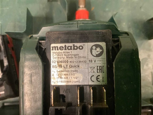 Metabo bs 14,4 lt en bs 18 lt quick boormachine (2x) - afbeelding 7 van  8