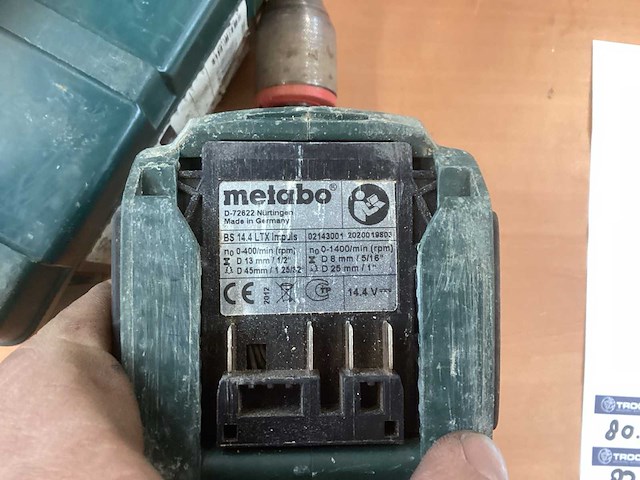 Metabo bs 14.4 ltx impuls accuschroefboormachine - afbeelding 4 van  4