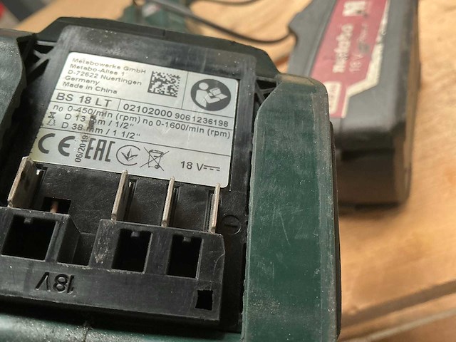 Metabo bs18lt boormachine - afbeelding 1 van  4