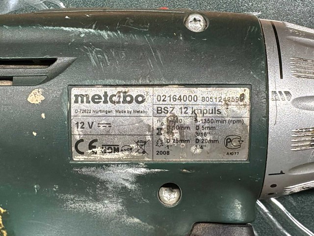 Metabo bsz-12 impuls boormachine - afbeelding 4 van  8
