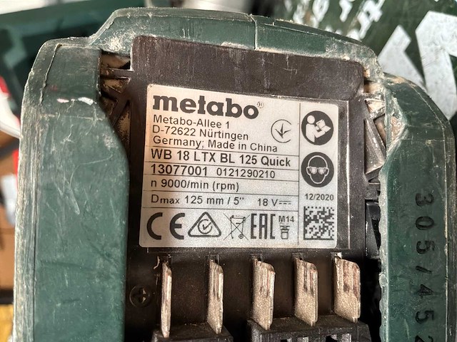 Metabo gereedschap set - afbeelding 7 van  17