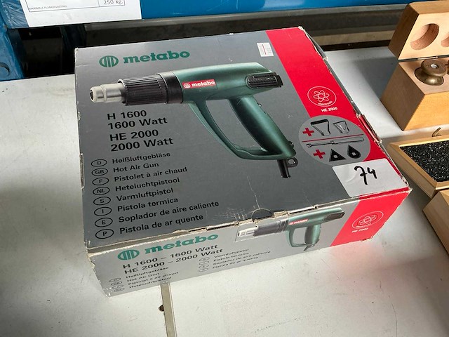 Metabo he2000 heteluchtpistool - afbeelding 1 van  2